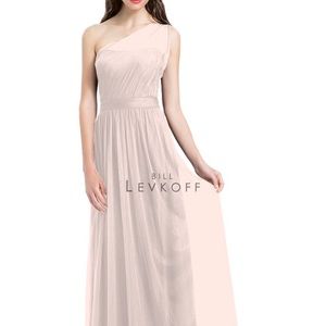 Petal Pink one shoulder Bill Levkoff  # 991